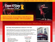 Tablet Screenshot of danodaydanceclub.com